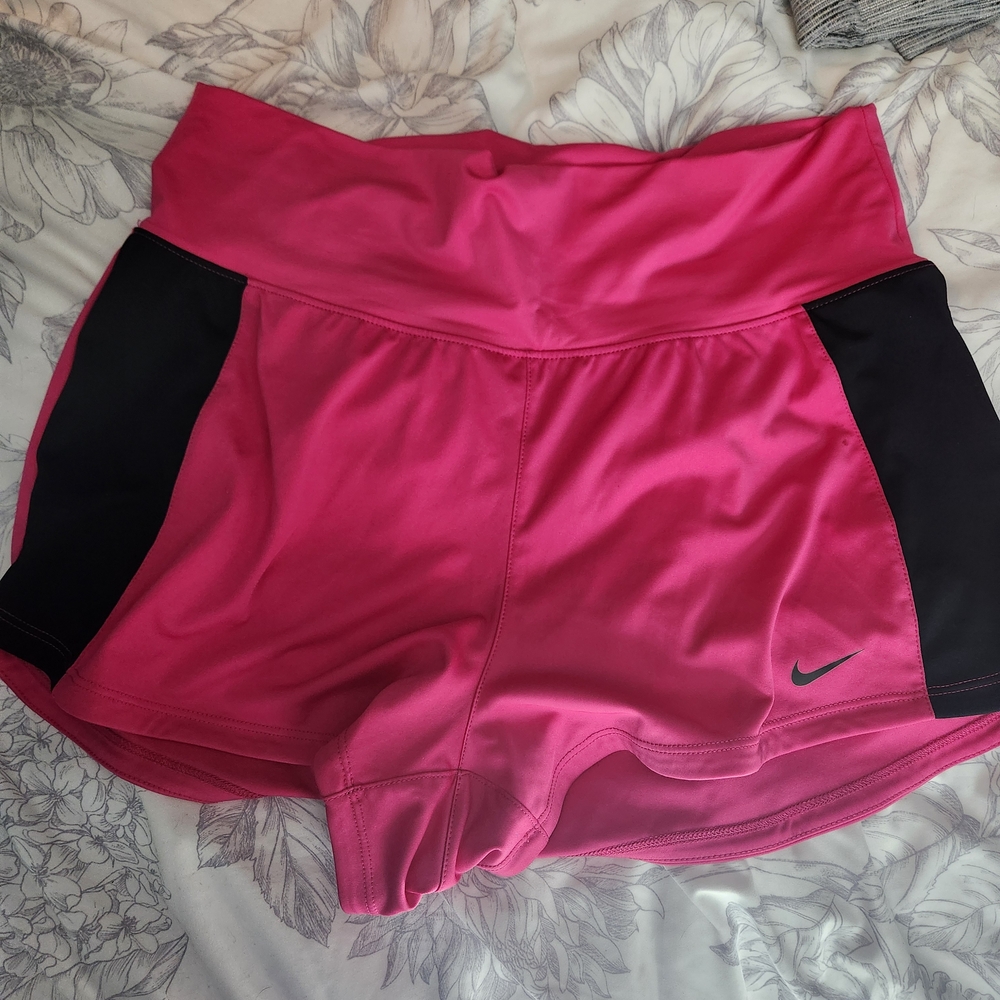 Nike Pink Black Dri Fit 3'' Infiknit Training Running Shorts